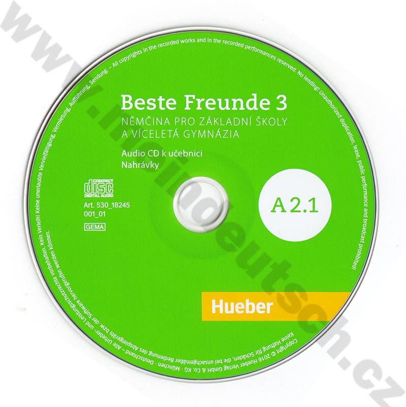 Beste Freunde A2.1 (CZ verze) - audio-CD k učebnici němčiny pro ZŠ