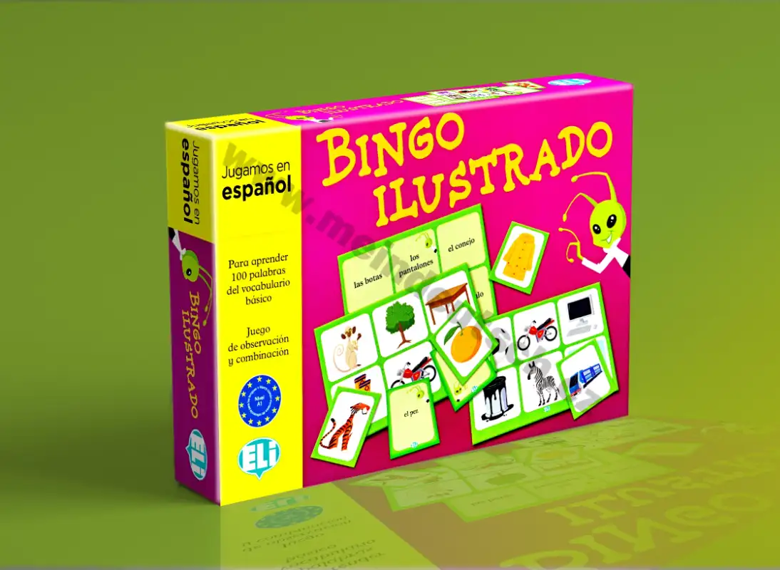 Bingo ilustrado - didaktická hra do výuky španělštiny
