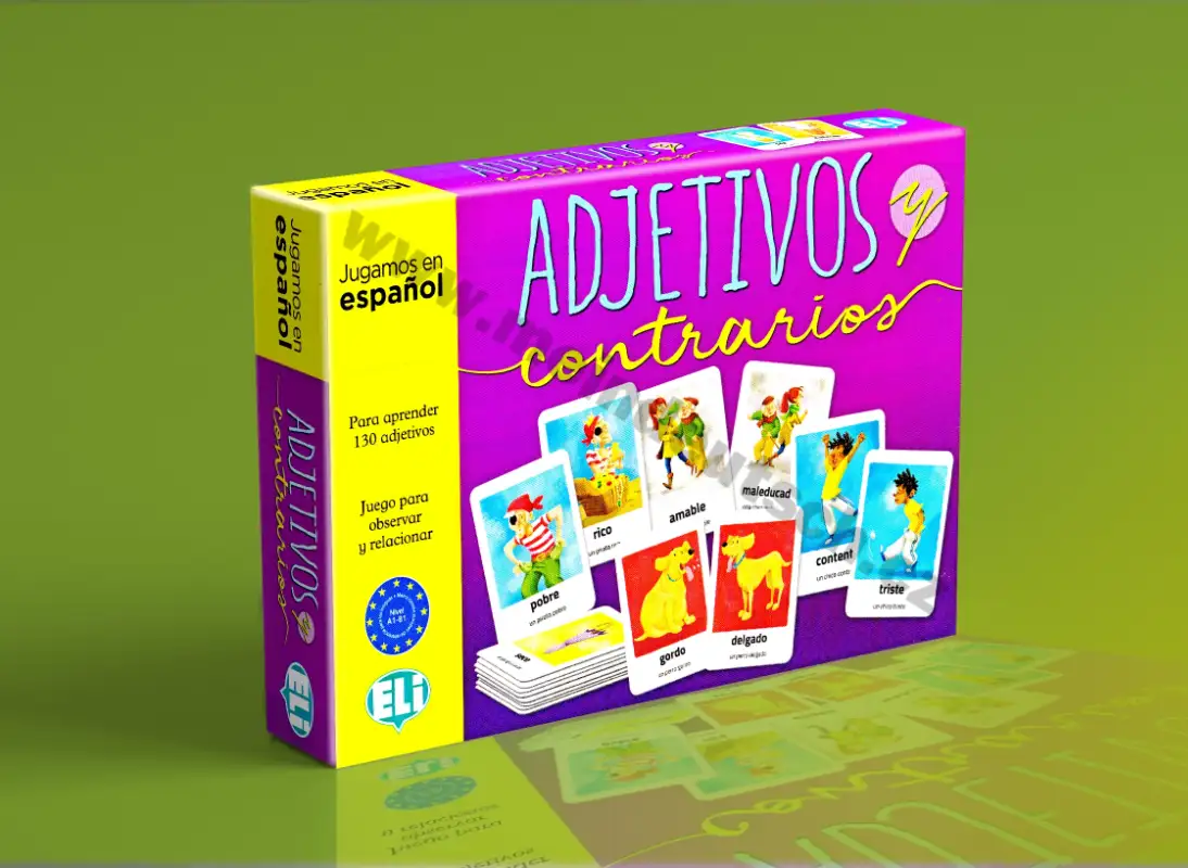 Adjetivos y contrarios - španělská didaktická hra