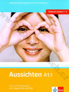 Aussichten A1.1 - německá učebnice s pracovním sešitem vč. 2 audio-CD a 1 DVD