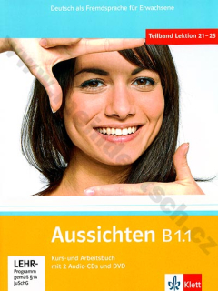 Aussichten B1.1 - německá učebnice s pracovním sešitem vč. 2 audio-CD a 1 DVD
