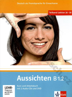 Aussichten B1.2 - německá učebnice s pracovním sešitem vč. 2 audio-CD a 1 DVD