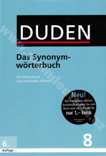 Duden in 12 Bänden - Das Synonymwörterbuch (bez CD-ROM) Bd. 08, 6. vydání 2014