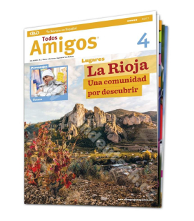 Tištěný časopis pro výuku španělštiny Todos Amigos B2 - C1, předplatné 2023-24