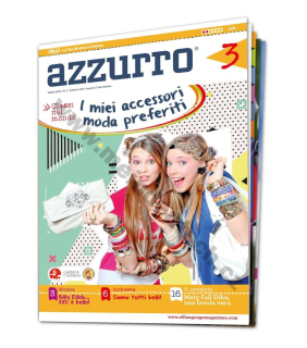 Tištěný časopis pro výuku italštiny Azzurro A1 - A2, předplatné 2023-24