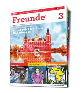 Tištěný časopis pro výuku němčiny Freunde B1 - B2, předplatné 2022-23