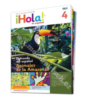 Tištěný časopis pro výuku španělštiny ¡Hola! en español A0, předplatné 2023-24