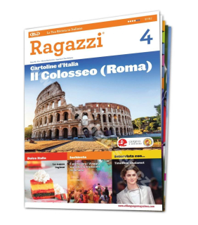 Tištěný časopis pro výuku italštiny Ragazzi B1 - B2, předplatné 2023-24