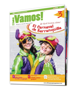 Tištěný časopis pro výuku španělštiny ¡Vamos! A1 - A2, předplatné 2023-24