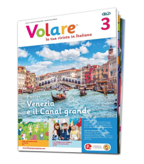 Tištěný časopis pro výuku italštiny Volare A0, předplatné 2023-24