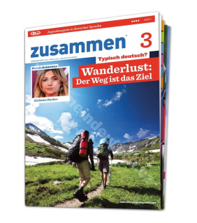 Tištěný časopis pro výuku němčiny zusammen B2 - C1, předplatné 2023-24
