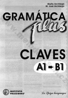 Gramática plus A1-B1 – klíč k cvičebnicím španělské gramatiky