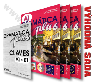 Gramática plus A1-B1 vč. klíče – sada cvičebnic španělské gramatiky