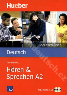 Hören + Sprechen A2, řada Deutsch üben - cvičebnice němčiny + 2 CD