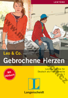 Gebrochene Herzen - německá lehká četba vč. vloženého CD (úroveň/ Stufe 1)