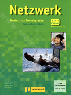 Netzwerk A2.2 - kombinovaná učebnice němčiny a prac. sešit vč. 2 audio-CD a DVD