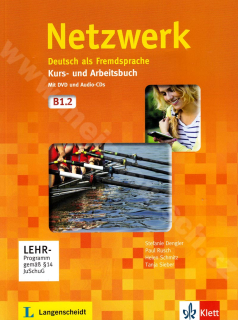 Netzwerk B1.2 - kombinovaná učebnice němčiny a prac. sešit vč. 2 audio-CD a DVD